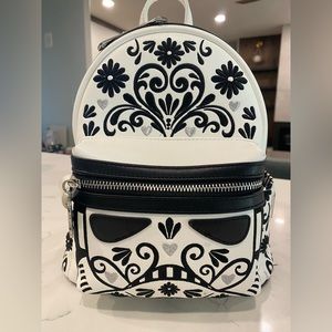 Loungefly Star Wars Sugar Skull Stormtrooper Mini Backpack